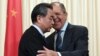 Глава МИД России Сергей Лавров и глава МИД Китая Ван И на переговорах в Москве
