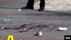 На месте одного из нападений в Восточном Иерусалиме, 13 октября
