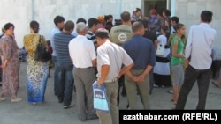 Turkmenistan -- Marriage and birth registration office in Lebap province