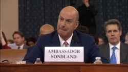 Посол США в ЕС Гордон Сондланд дает показания в Конгрессе
