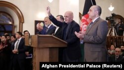 Աֆղանստան - Գործող նախագահ Աշրաֆ Ղանին ելույթ է ունենում ընտրությունների արդյունքների հրապարակումից հետո, Քաբուլ, 22-ը դեկտեմբերի, 2019թ․