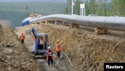 Oleoductul siberian în direcția Asiei