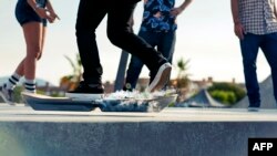 Most notably among the increasingly sophisticated prototypes being developed are the hoverboard skateboard (pictured), flying cars, and dog-walking drone robots.