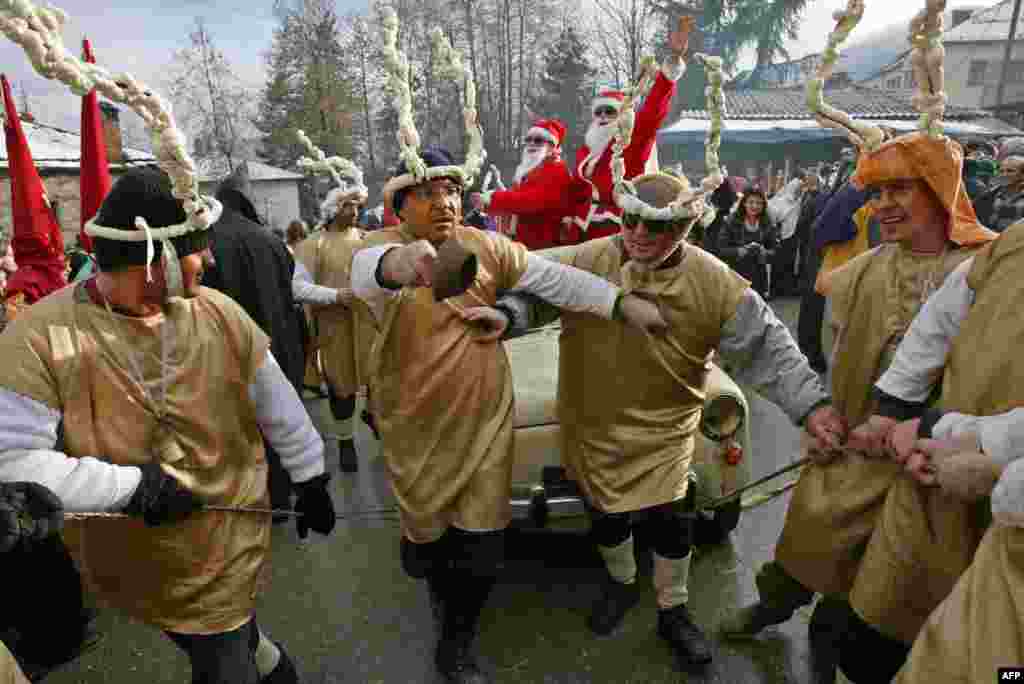 Anything's fair game for ridicule, including Santa Claus and his reindeer.