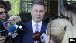 Поранешниот премиер Никола Груевски дава изјава пред Суд