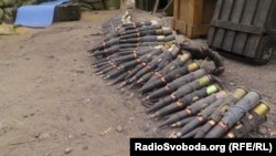 На блокпосту украинских военных под Славянском.