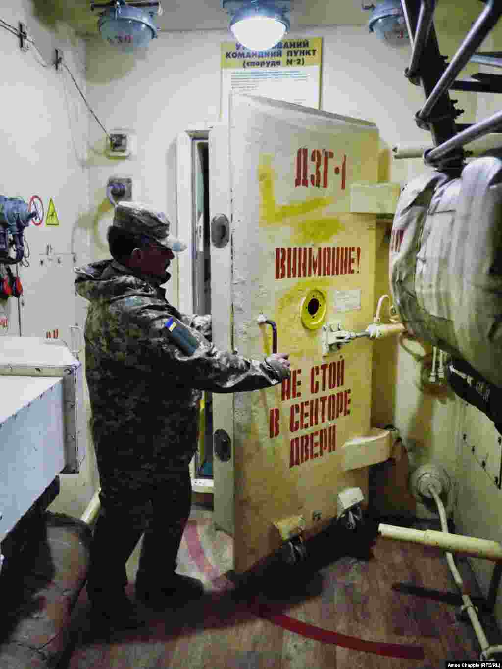 ...behind a 750-kilogram steel door…