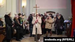На каталіцкай імшы, архіўны здымак