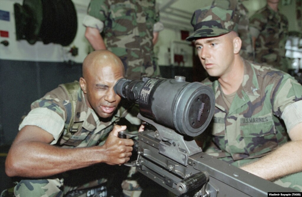 Військовослужбовці США під час навчальних занять, 1987 рік