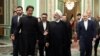 Iranian President Hassan Rouhani (R) meeting with Pakistani Prime Minister Imran Khan in the Iranian capital Tehran. - Rouhani announced the creation of a joint border "reaction force" with Pakistan to counter terrorism in the meeting today with Khan in T