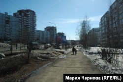 Одна из центральных улиц Усть-Илимска