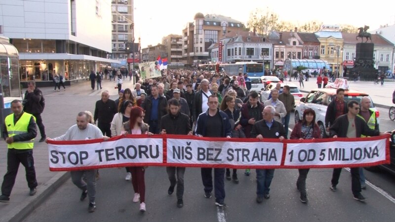 Protest '1 od 5 miliona' u Nišu, Užicu, Valjevu