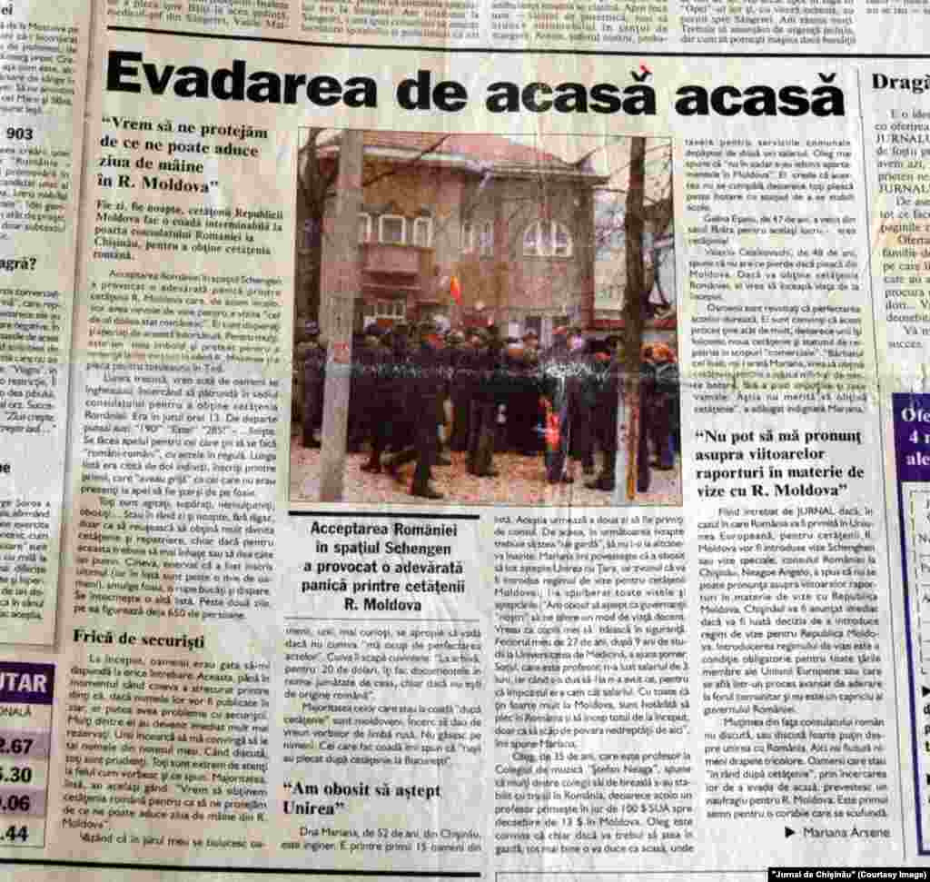 &quot;Jurnal de Chişinău&quot;, 4 februarie 2000, scandalul cetăţeniei