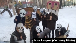 Акция "Партии мертвых" в Новосибирске