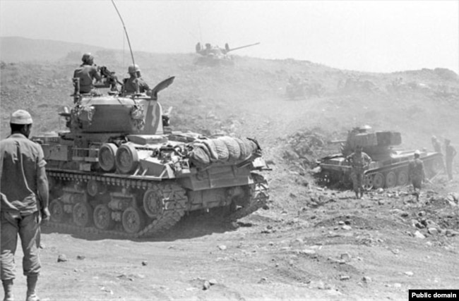 После танкового сражения на Голанских высотах. Шестидневная война, 10 июня 1967 года