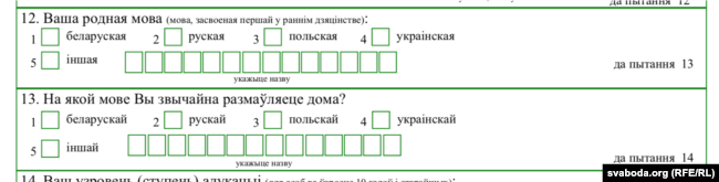 Моўныя пытаньні перапісу 2019 г.