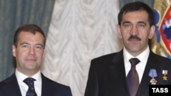 Medvedev and Yevkurov meeting in Moscow in May