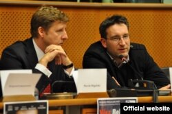Марэк Мігальскі і Кшыштаф Лукашэвіч. Фота Helena Milewicz, PJN, European Parliament