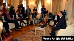 Franko Fratini u razgovoru sa novinarima, 22. oktobar 2013.