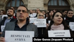 Unul dintre protestele magistraților 