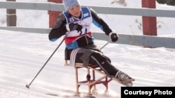 Казахстанская паралимпийская спортсменка Жаныл Балтабаева. 