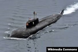 Imagine a submarinului din 2000, lîngă Murmansk