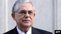 Greek Prime Minister Lucas Papademos