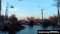 Ремонт на вулиці Гагаріна в Сімферополі