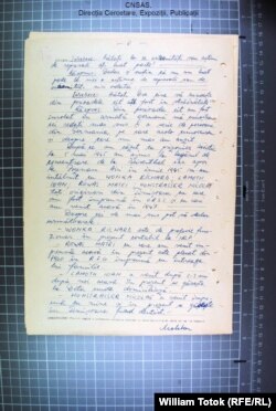 Fragment din interogatoriul „bibliotecarului” de la Auschwitz, din 1962 (ACNSAS, R 311942, f. 365)