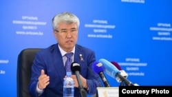 Министр культуры и спорта Республики Казахстан Арыстанбек Мухамедиулы. Фото взято с сайта sk-sport.kz.
