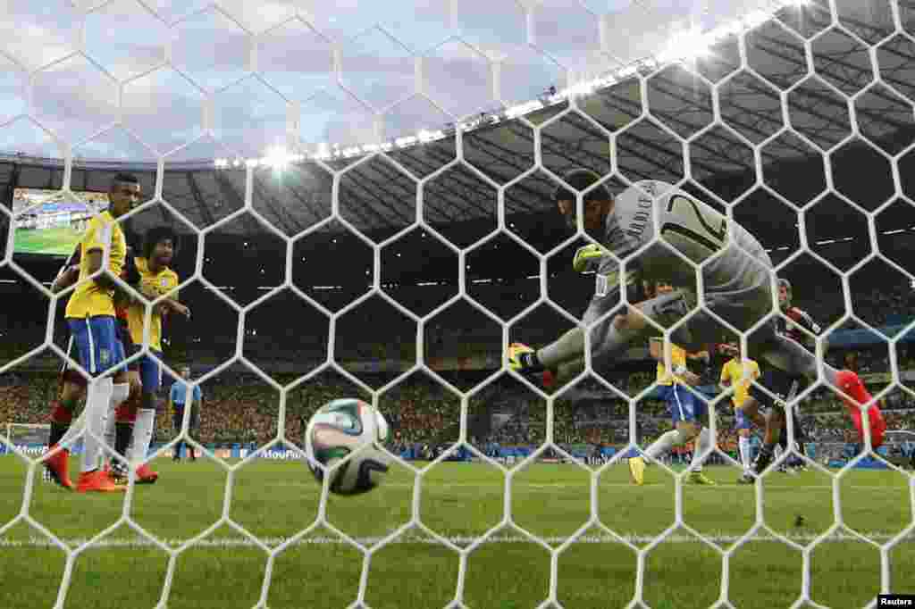 Brazil. 2014 World Cup semi-finals at the Mineirao stadium in Belo Horizonte July 8, 2014