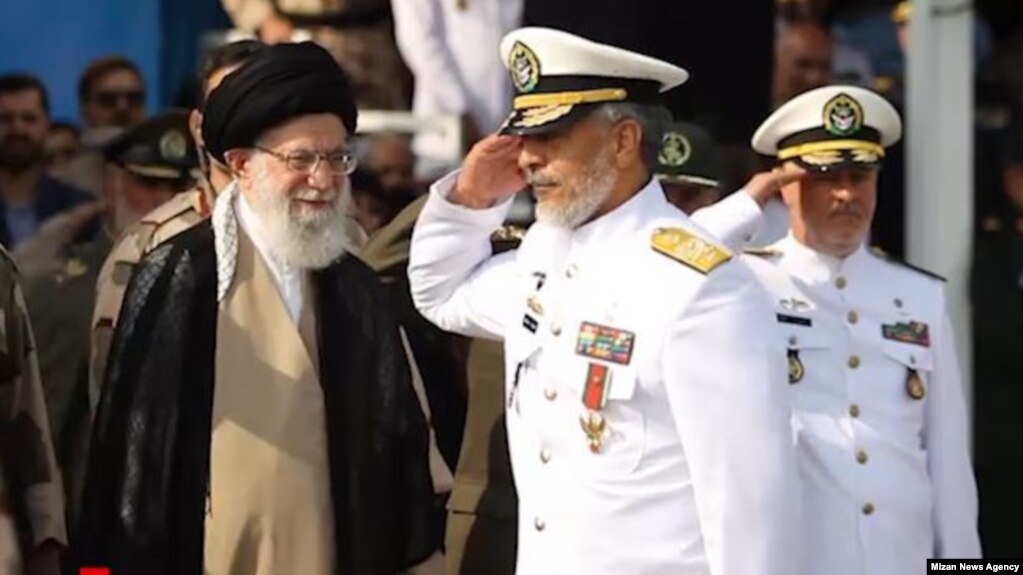 Supreme Leader Ali Khamenei decorated Rear Admiral Habibollah Sayyari with Fath medal on September 9, 2018. FILE PHOTO