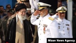 Supreme Leader Ali Khamenei decorated Rear Admiral Habibollah Sayyari with Fath medal on September 9, 2018. FILE PHOTO