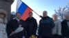 Активисты отмечают годовщину разгона Учредительного собрания, Петербург, 18 января 2016 года