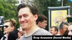 Егор Алашеев на митинге 10 августа