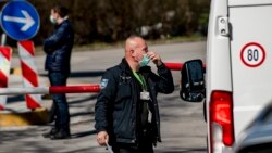 Osiguranje ispred Kliničkog centra Univerziteta u Sarajevu, 16. mart