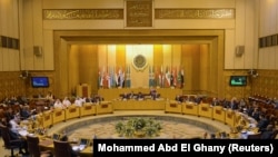 نمایی عمومی از نشست نمایندگان کشورهای عضو اتحادیه عرب در مصر