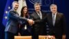 Եվրամիության և Ուկրաինայի միջև ազատ վիզային ռեժիմի համաձայնագրի ստորագրման արարողությունը, Բրյուսել, 17-ը մայիսի, 2017թ․