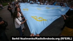 Під час відзначення Дня кримськотатарського прапора в Києві