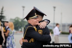 Курсанты Акадэміі МУС. Архіўнае фота