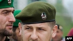 Ramzan Kadyrov at a Victory Day parade in Grozny in 2007