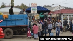 La piaţa centrală din Cimişlia