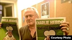 Dan Alexe cu Charlie Hebdo, Bruxelles