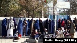 People voting in the parliamentary election in Kabul on October 20