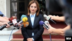 Министерката за внатрешни работи Гордана Јанкулоска.