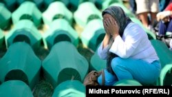 Sahrana posmrtnih ostataka žrtava genocida u Srebrenici, Potočari, 11. jul 2016.