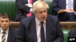 Голова МЗС Великої Британії Борис Джонсон під час виступу в парламенті, Лондон, 6 березня 2018 року