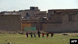 Children at prison facilities near Bagram where many of the inmates were being held. (file photo)