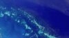 Большой Барьерный риф. Австралия. Спутниковая фотография.