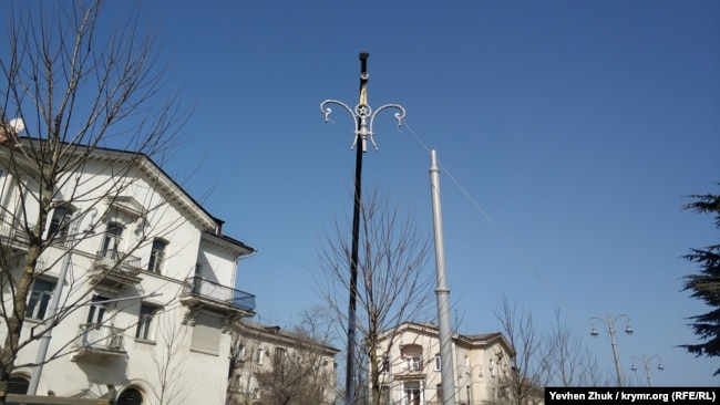«Сборка» столба освещения